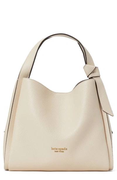 Kate Spade Knott Medium Leather Tote In Milk Glass