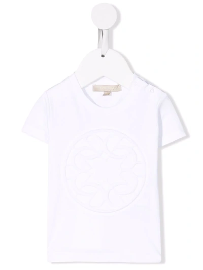 Elie Saab Junior Babies' Embossed-logo T-shirt In White