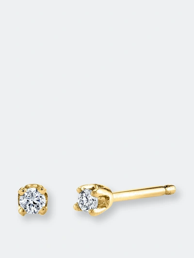 Starling Jewelry Mini Diamond Earrings In Gold | ModeSens