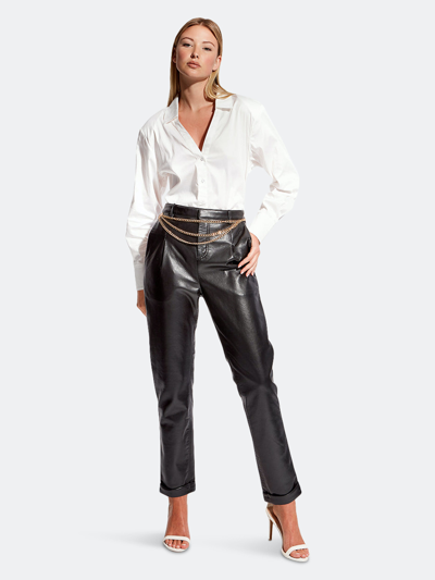 As By Df Cheyenne Stretch Cotton Button-up Shirt In White