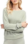 Wildfox Baggy Beach Jumper Pullover In Oil Green