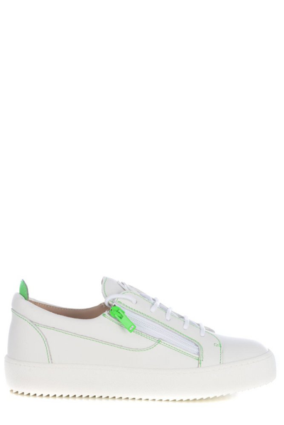 Giuseppe Zanotti Trainers  Frankie In Pelle In White