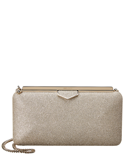 Jimmy Choo Glitter Ellipse Clutch In Nocolor