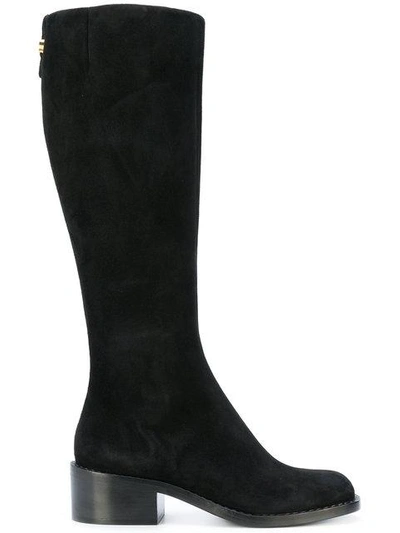 Giorgio Armani Knee Length Boots In Black