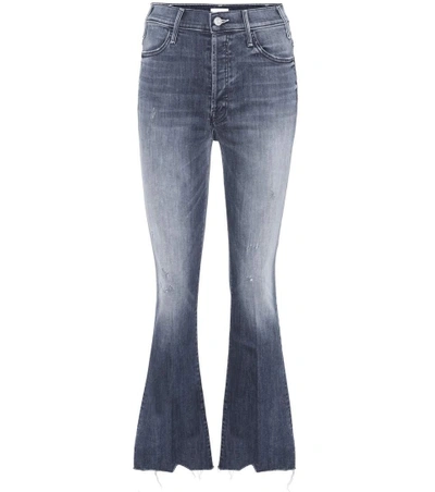 Mother Button Fly Hustler Ankle Jeans In Blue