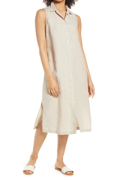 Tommy Bahama Tommy Bahaha Two Palms Linen Shirtdress In Natural