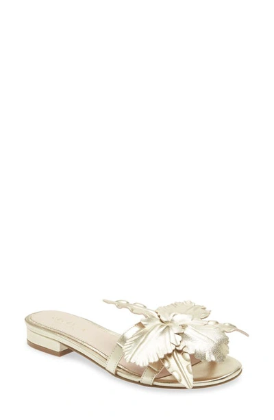 Cecelia New York Lila Slide Sandal In Gold