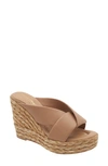 Andre Assous Opal Espadrille Wedge Sandal In Tan