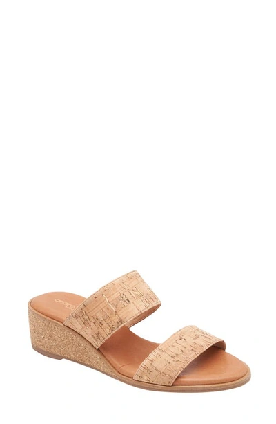 Andre Assous Gwenn Wedge Sandal In Natural