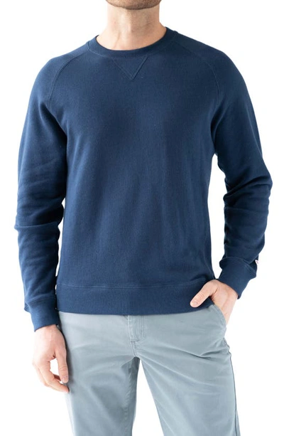 Devil-dog Dungarees Cotton Crewneck Sweatshirt In Navy Blue