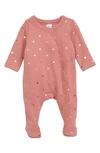 Nordstrom Baby Babies' Print Footie In Pink Compact Hearts