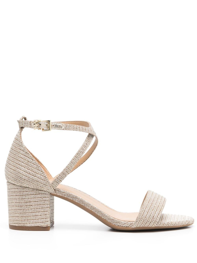 Michael Michael Kors Serena Open-toe Sandals In Gold