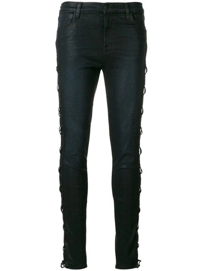 J Brand Maria Skinny Jeans In Black