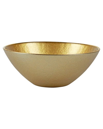 Vietri Metallic Glass Small Bowl In Gold