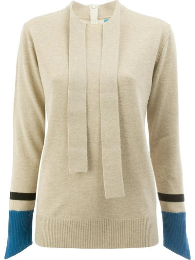Undercover Thumb Hole Detail Sweater In Neutrals