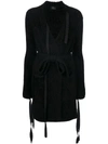Lost & Found Ria Dunn Knitted Long Cardigan - Black