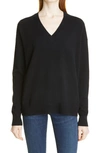 Nordstrom Signature Cashmere V-neck Sweater In Black