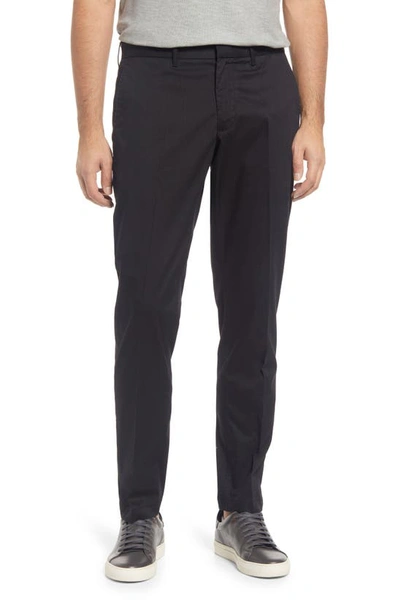 Nordstrom Slim Fit Coolmax® Flat Front Performance Chinos In Black