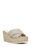 Donald Pliner Ideal Platform Wedge Sandal In Bone