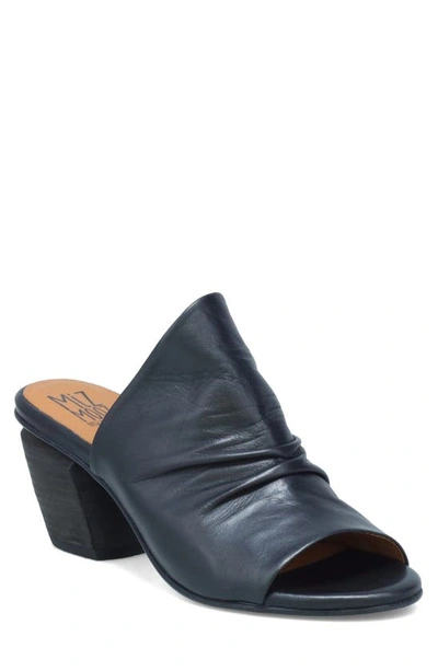 Miz Mooz Ainsley Slide Sandal In Black Leather