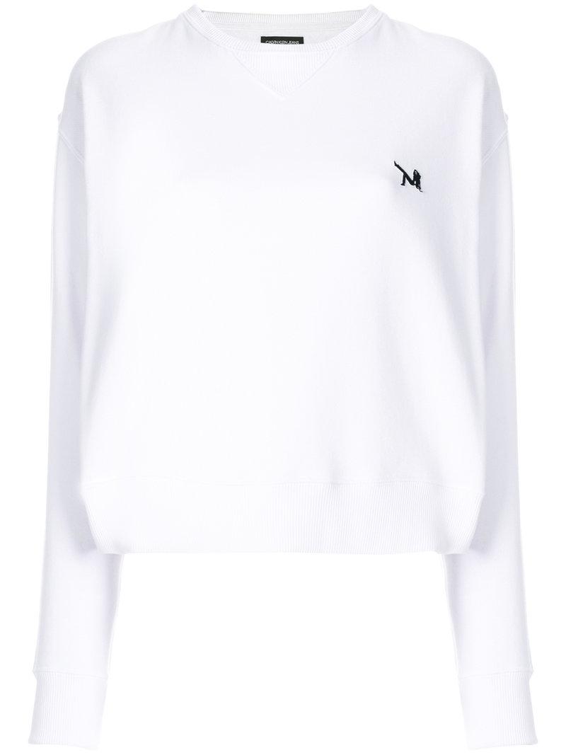 white calvin klein jumper