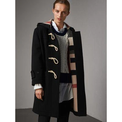 Burberry The Greenwich Duffle Coat In Black ModeSens