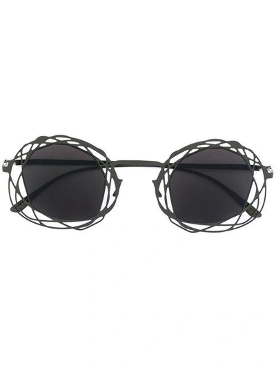 Mykita Embellished Round Sunglasses