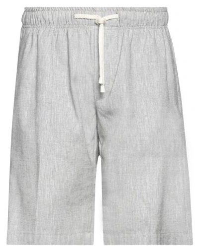 Primo Emporio Man Shorts & Bermuda Shorts Dove Grey Size 28 Linen, Cotton, Polyester