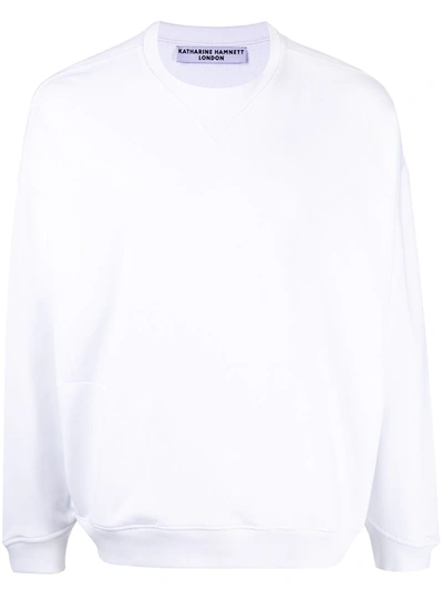 Katharine Hamnett Logo-print Sweatshirt In White