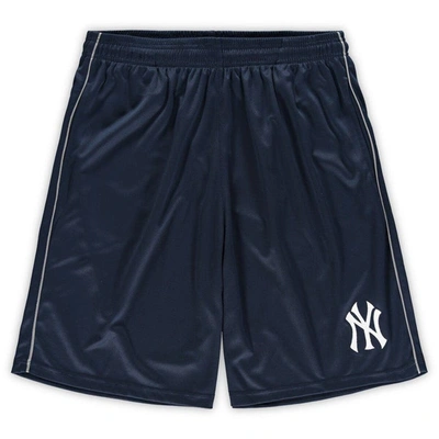 Majestic Fanatics Branded Navy New York Yankees Big & Tall Mesh Shorts