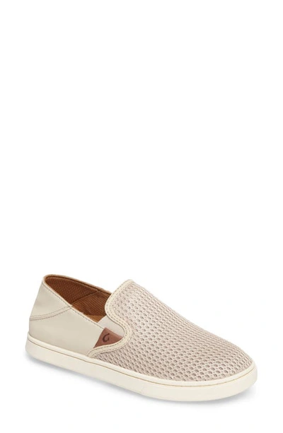 Olukai Kaula Pa'a Kapa Espadrille Shoes In Tapa In Beige