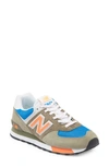 New Balance 574 Classic Sneaker In Grey/ Orange