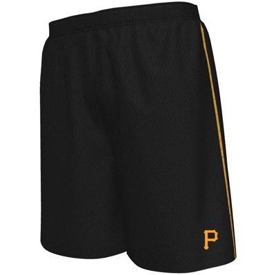 Majestic Fanatics Branded Black Pittsburgh Pirates Big & Tall Mesh Shorts