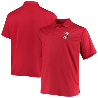 Fanatics Men's  Red Boston Red Sox Big Tall Solid Birdseye Polo Shirt
