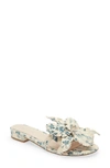 Cecelia New York Lila Slide Sandal In Blue Garden