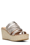 Donald Pliner Women's Multi Strap Espadrille Wedge Platform Sandals In Mushroom