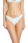 Frankies Bikinis Enzo Terry Cloth Bikini Bottoms In Multi