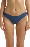 Commando Butter Seamless Thong In Bright Navy