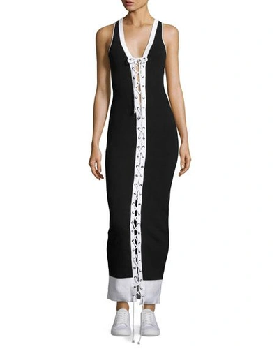 fenty puma maxi dress PUMA Fenty X By Rihanna High Neck Maxi Dress in Black