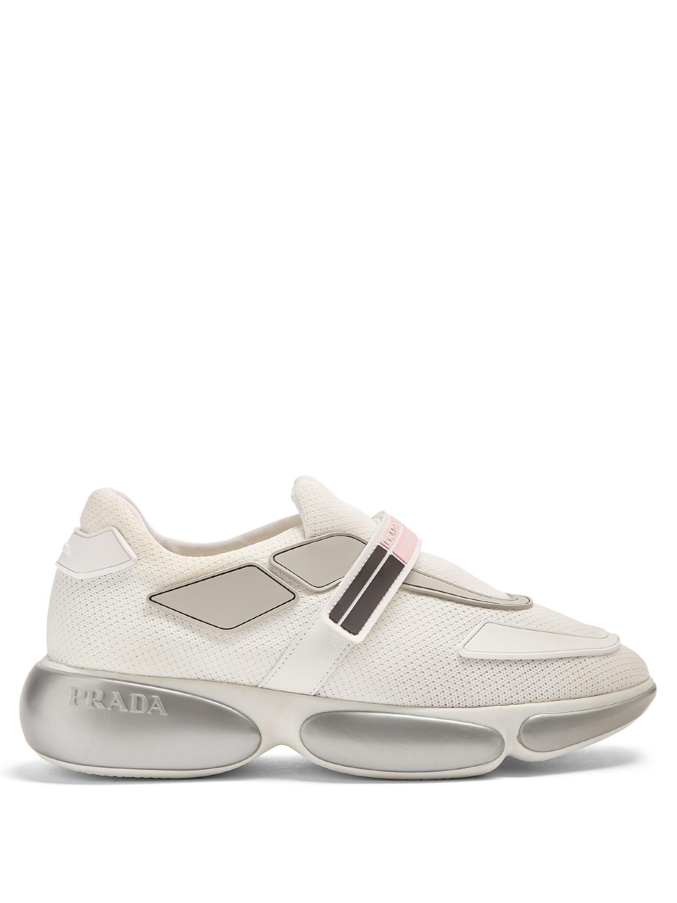 prada cloudbust pink and white