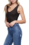 Good American Womens The Feel Good Tank Bodysuit In In Black