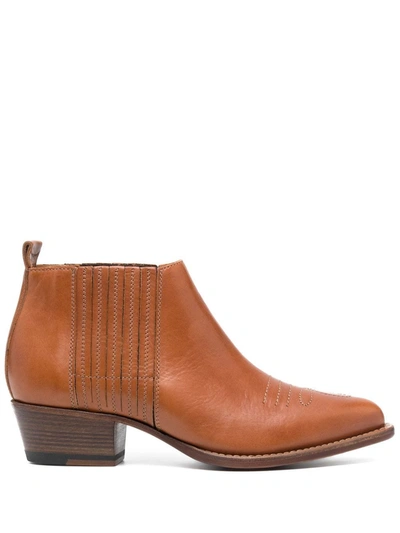 Buttero Leather Ankle Boots