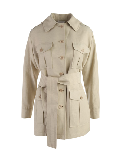 P.a.r.o.s.h Women's  Beige Other Materials Outerwear Jacket