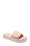 Michael Michael Kors Mk Platform Slide Sandal In Light Pink