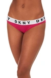 Dkny Cozy Boyfriend Bikini Briefs In Raspberry