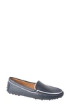 Patricia Green Jill Piped Driving Moccasin In Navy