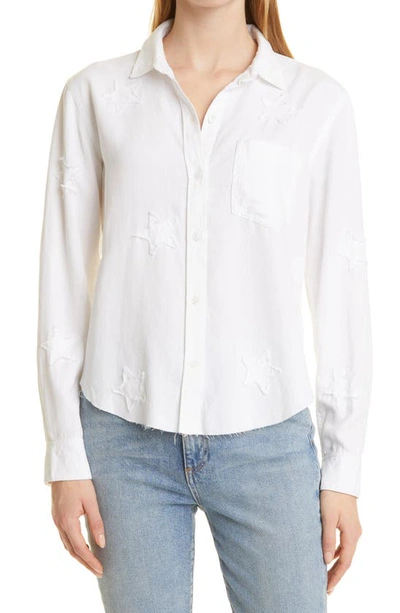 Rails Ingrid Raw Button-up Shirt In White