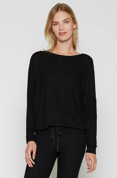 Joie Jennina Dolman-sleeve Sweater In Caviar