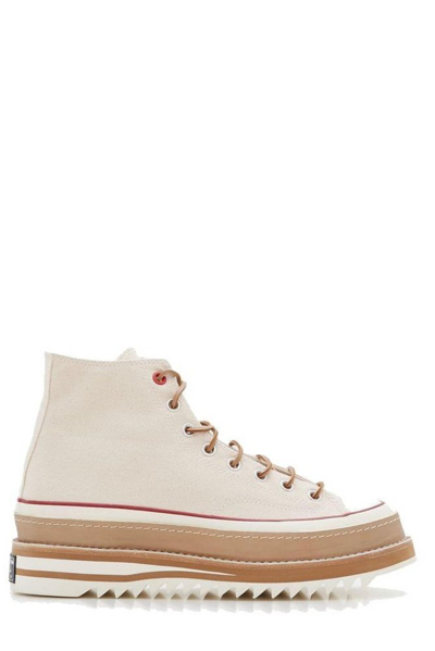 Converse Chuck 70 Check High-top Sneakers In Beige