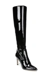 Sam Edelman Olencia Knee High Boot In Black Patent Leather